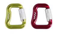 Edelrid Carabiner  (Red and Green)